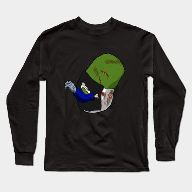 Biting Tater 2: Brains Long Sleeve T-Shirt by TheFightingTater